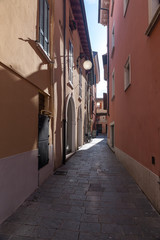 narrow street of the old city in Italy
