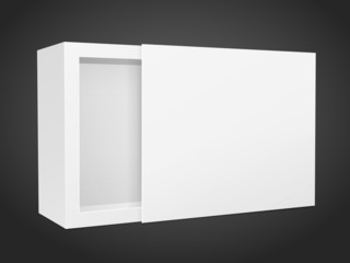 blank opened cardboard box