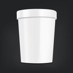 blank food plastic container