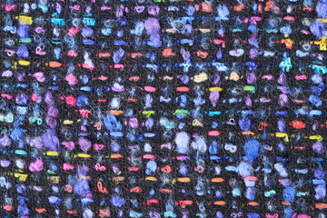 Fototapeta premium wool black with colored speckles