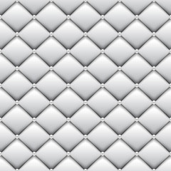 Seamless White Leather Upholstery Pattern