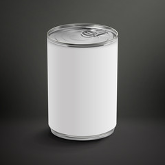 blank aluminum can