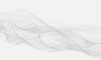 Abstract Bright silver Waves