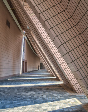 Walkway At Hong Kong Cultural Centre