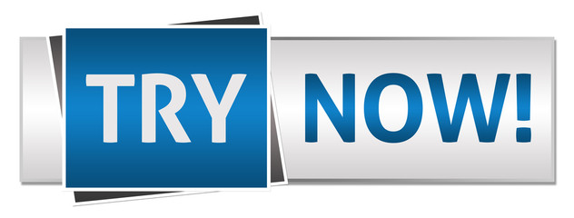 Try Now Blue Grey Button Style