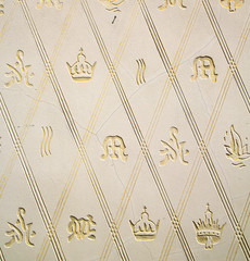 wall milan  in italy old   crown  abstract  background  mosaic s