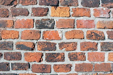 Red brick wall