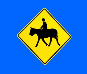 Horse Crossing Sign
