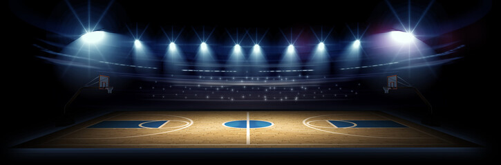Slats personalizados esportes com sua foto Basketball stadium