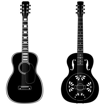 Acoustic and resophonic guitar