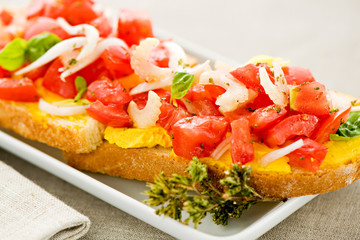Mediterranean bruschetta