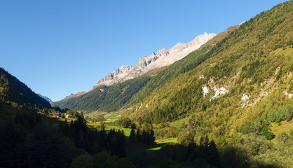 Fototapeta na wymiar Swiss Alps, Bedretto Walley.