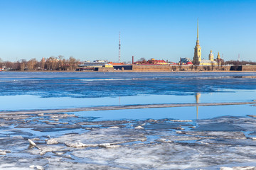 Peter and Paul fortress in Saint-Petersburg, Russia