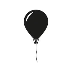 Fotobehang The balloon icon. Holiday symbol. Flat © vladvm50