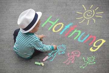 Kinderzeichnung - Hoffnung