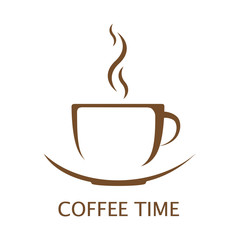 hot coffee cup vector