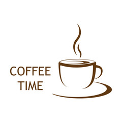 hot coffee cup vector