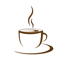 hot coffee cup vector