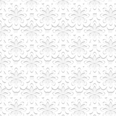 seamless embossed floral pattern