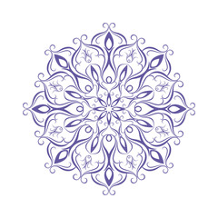 round floral pattern