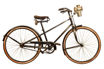 Fototapeta na wymiar Retro styled image of a nineteenth century lady bicycle