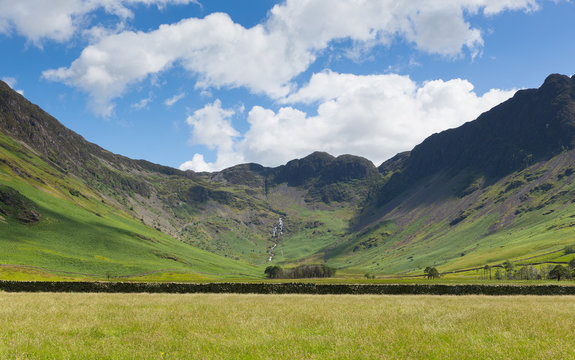 Lake District Mountain View From Buttermere Of Haystacks