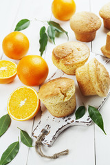 Homemade orange muffins