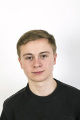 Fototapeta premium sixteen years old caucasian boy