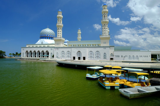 Kota Kinabalu City Floating Mosque, Sabah Borneo Malaysia