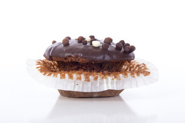 Chocolate muffin. Group of chocolate muffin.