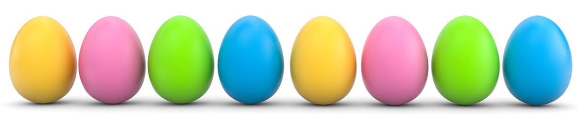 bunte Ostereier Streifen