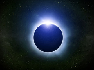 Eclipse on the planet Earth