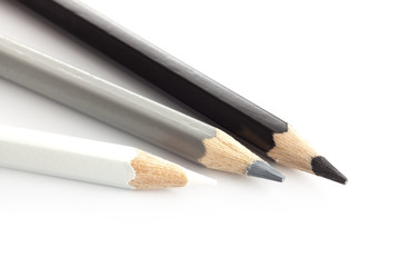 pencil color white silver gray black