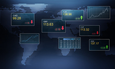 Naklejka premium Stock exchange concept