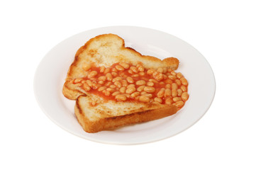 Baked beans and fried bread