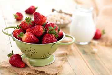 Fresh strawberries.