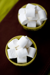 Sweet marshmallow is a traditional Turkish dish on a background