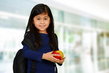 Young Girl At School
