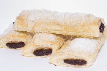 Flautas de chocolate.