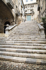 Fototapeta na wymiar Stone step stairs
