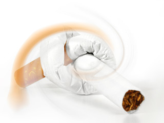 Zigarette mit Knoten