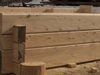 building log houses rectangular