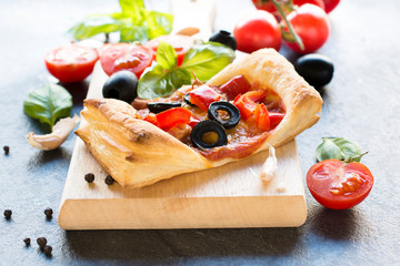 Mini pizza pastry