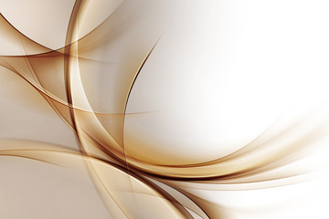 Elegant Gold Waves - obrazy, fototapety, plakaty