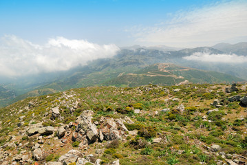 Lefka Ori mountain range on the island of Crete, Greece