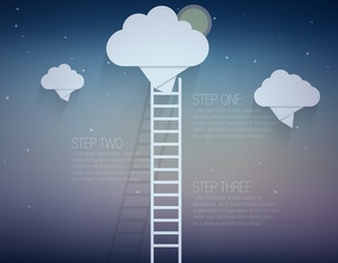 Ladder to the success-vector illustration