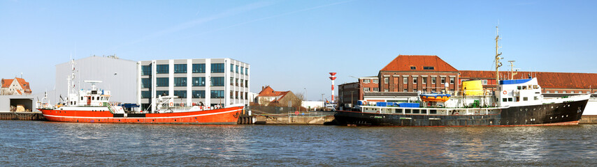 Fototapeta na wymiar Bremerhavener Fischereihafen