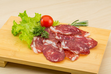 Sliced salami