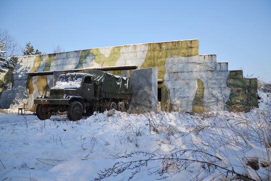 Old czechoslovak military truck Praga V3S