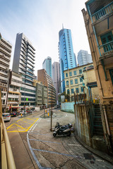 Fototapeta na wymiar Street view in Central Hong Kong